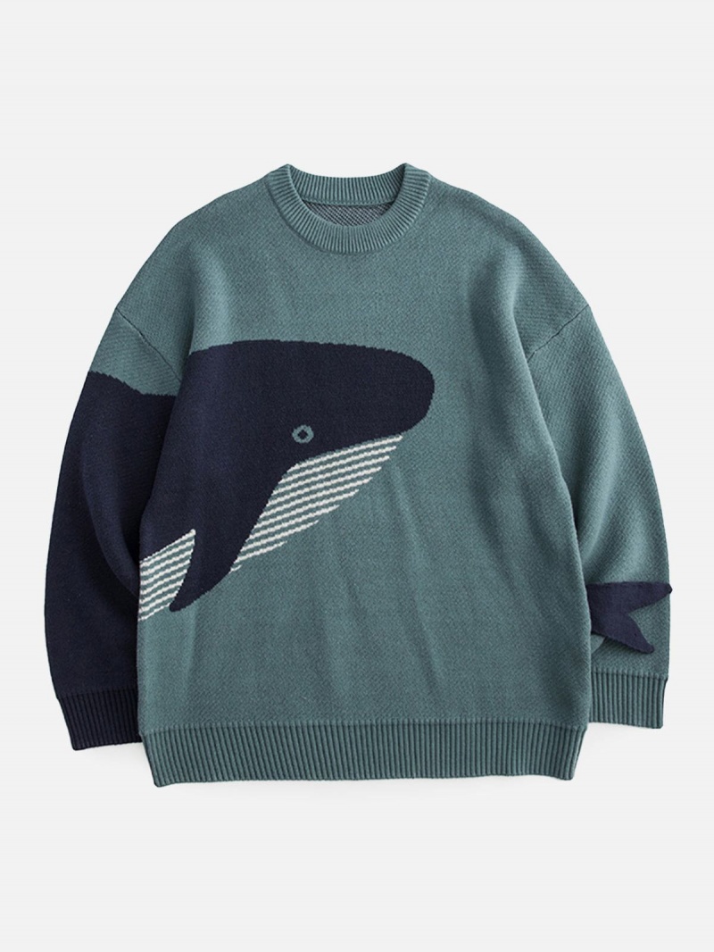 Chandails Aelfric Eden The Loneliest Whale Knit Blanche | ZKY-39536784